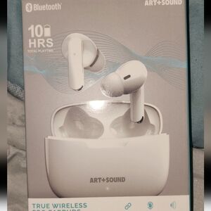 Art + Sound True Wireless Pro Earbuds with Charging Case.